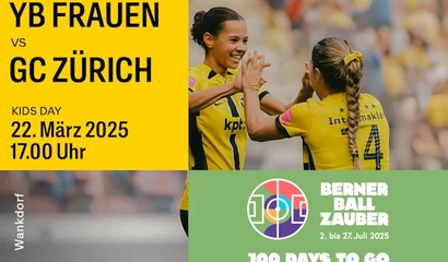 YB Frauen gegen GC Zürich 100 Days to Go bis zur WEURO 2025