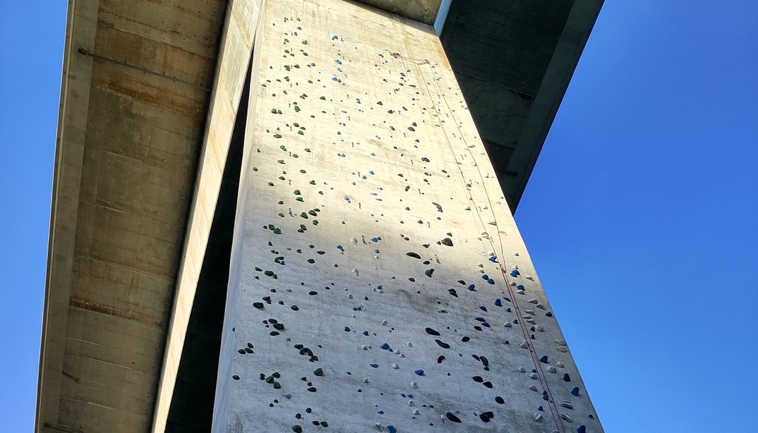 Kletterroute am Felsenauviadukt