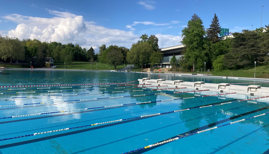 Schwimmbecken im Freibad Weyermannshaus