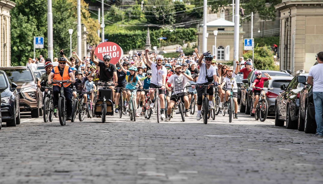 Veloparade am Velofestival «Hallo Velo!»