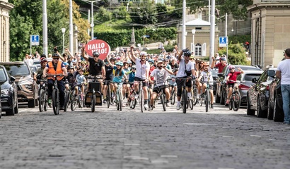 Veloparade am Velofestival «Hallo Velo!»