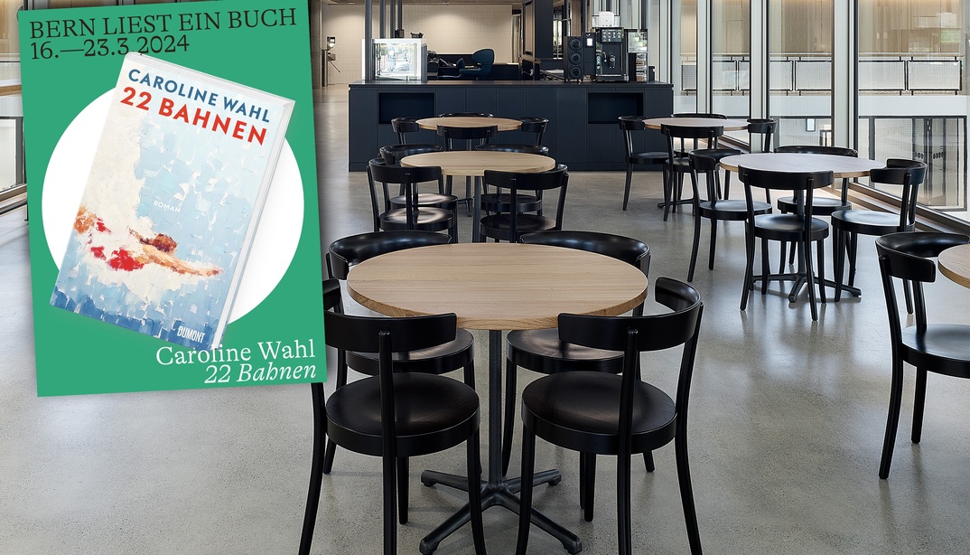 Lesung in der Schwimmhalle Neufeld