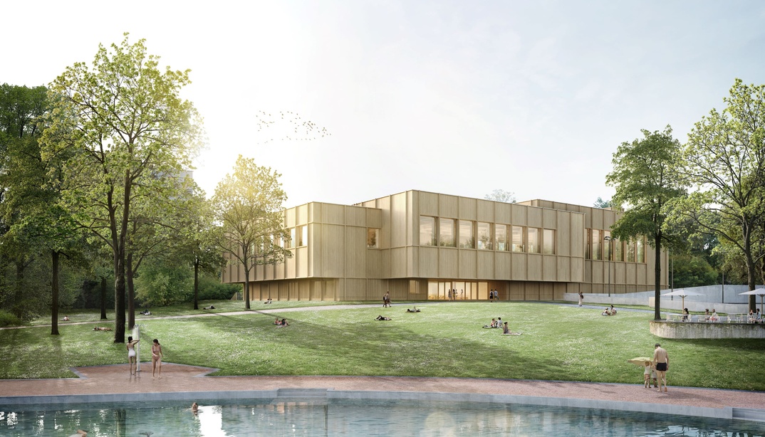 Visualisierung Hallenbad Weyermannshaus nach Sanierung