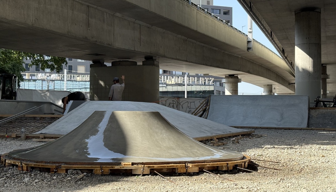 Baustelle Skateanlage Europaplatz Süd