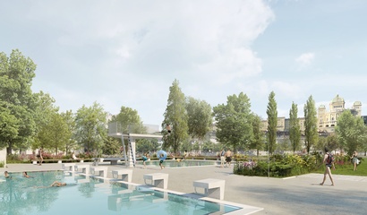 Visualisierung Becken Freibad Marzili