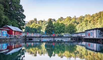 Schönes Foto des Freibads Lorraine
