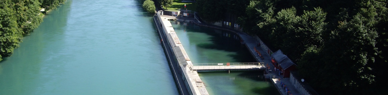Freibad Lorraine von oben