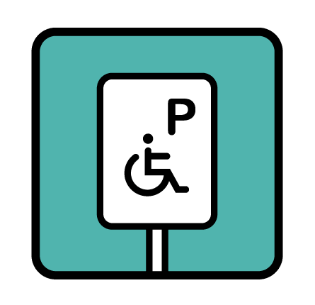 Nächster Behindertenparkplatz