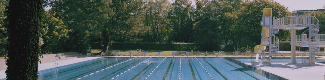 50m-Schwimmbecken des Freibads Wyler
