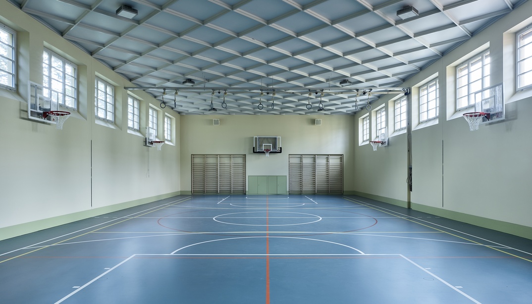 Bild der Turnhalle Enge als Symbolbild für Reservationsanleitung